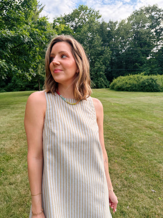 Lisa Striped Shift Dress
