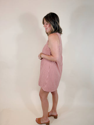 Lisa Striped Shift Dress