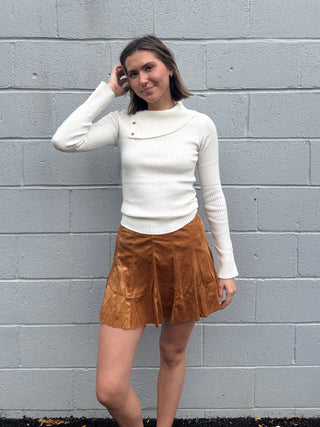 Zoey Suede Skort