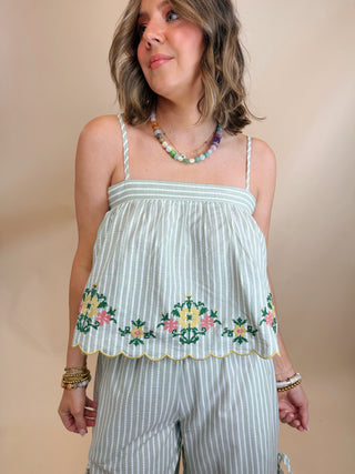 Clementine Floral Embroidered Top