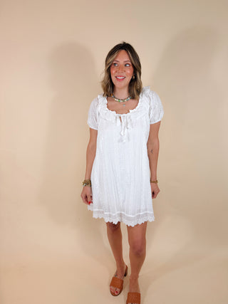 Bailey Eyelet Babydoll Dress By A Thread Boutique Bailey Eyelet Babydoll Dress By A Thread Boutique