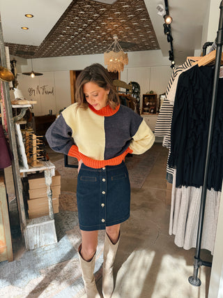 Demi Denim Mini Skirt