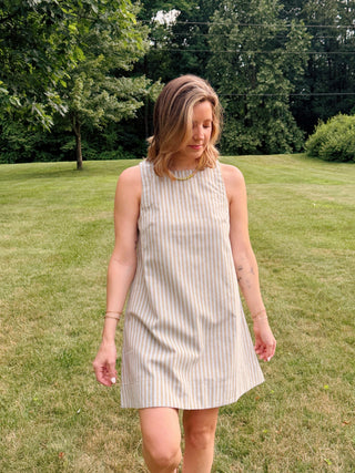 Lisa Striped Shift Dress