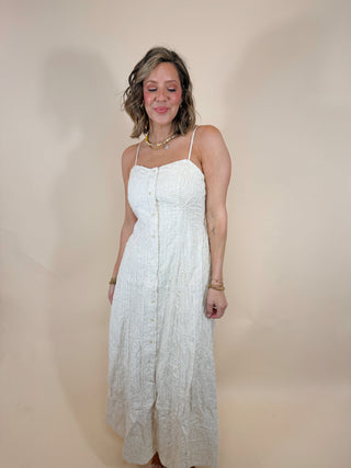 Angela Textured Midi Dress