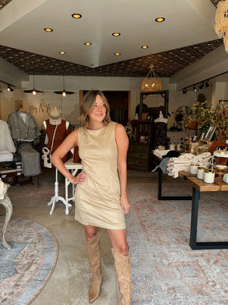 Holland Suede Mini Dress