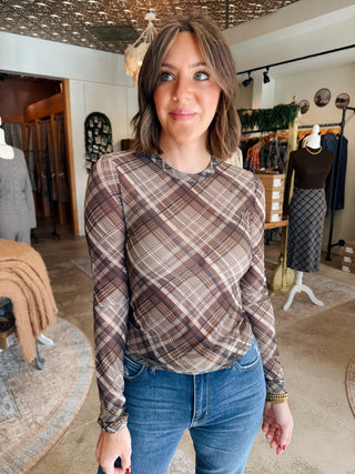 Birdie Plaid Top