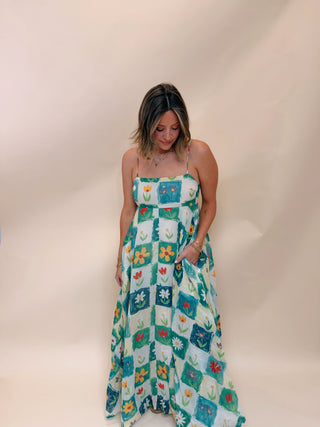 Livia Floral Print Maxi Dress