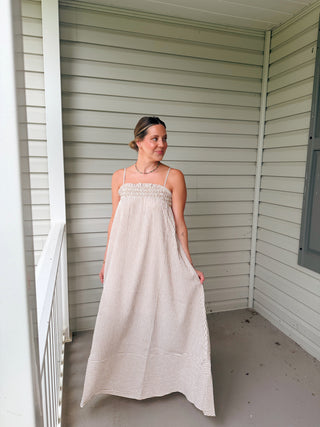 Grace Striped Maxi Dress