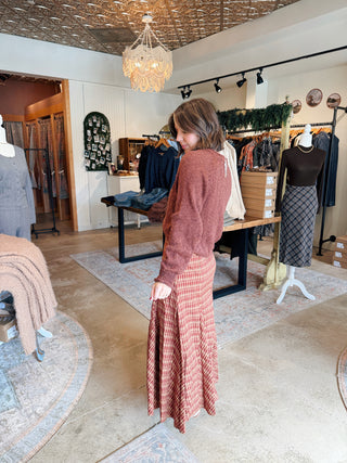 Maxie Plaid Maxi Skirt