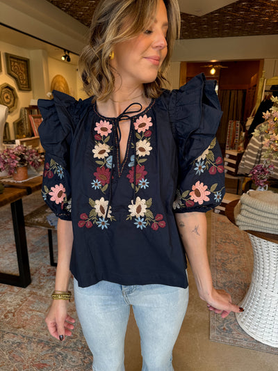 Liv Embroidered Top