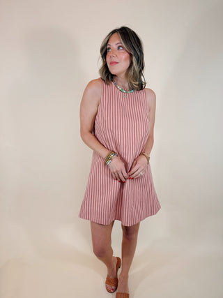 Lisa Striped Shift Dress