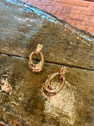 Oval Drop Earring