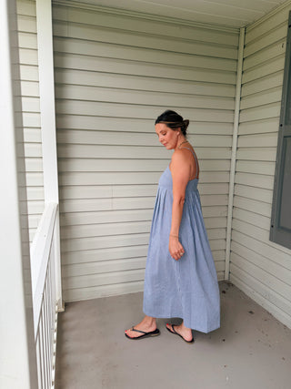Eden Gingham midi Dress