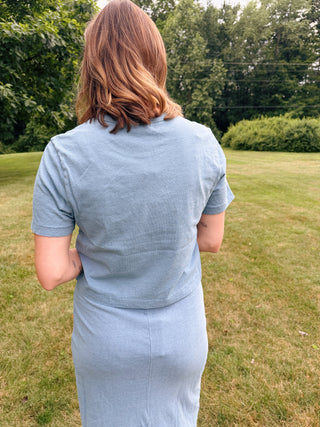 Stellan Jersey Denim Tee