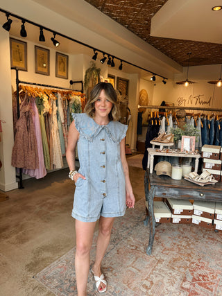Ember Denim Romper