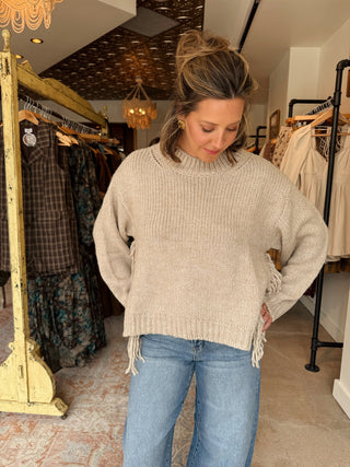 Clarke Fringe Sweater