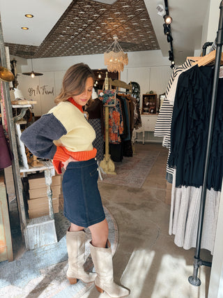 Demi Denim Mini Skirt