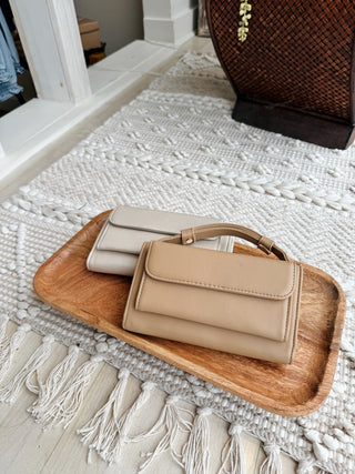 Honey Rectangular Crossbody w/ Chain