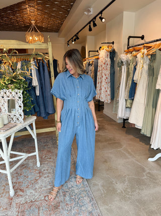 Michaela Denim Jumpsuit