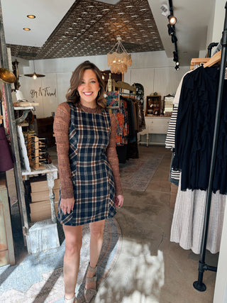 Poppy Plaid Mini Dress