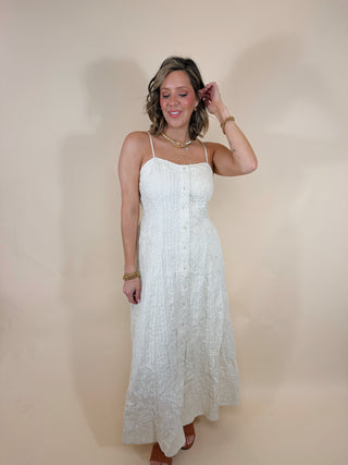 Angela Textured Midi Dress