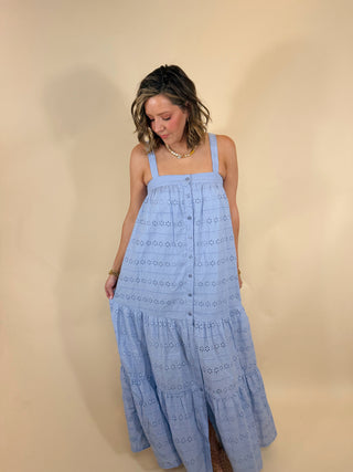 Sophia Eyelet Maxi Dress