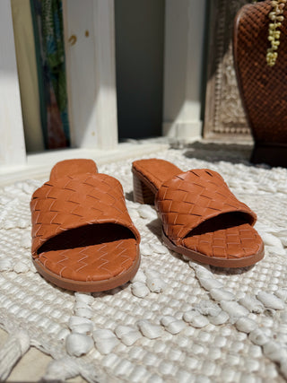 Riley Woven Heel Sandal