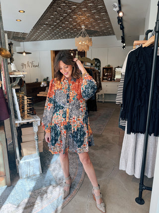 Charlie Patchwork Mini Dress