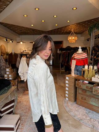 River Jacquard Blouse