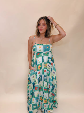 Livia Floral Print Maxi Dress