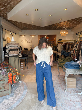 Whitney Wide Leg Denim Pant