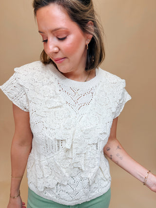 Belle Lace Sweater Top