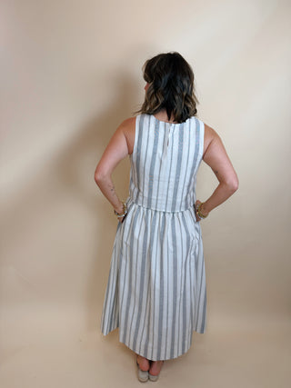 Caroline Striped Midi Skirt