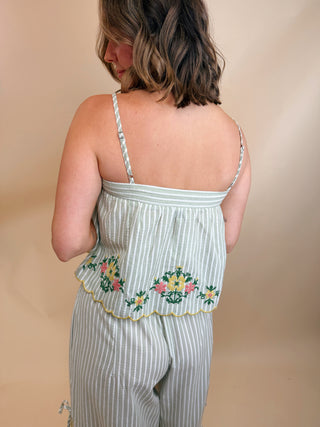 Clementine Floral Embroidered Top