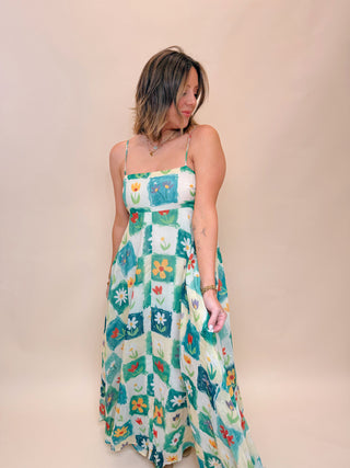 Livia Floral Print Maxi Dress