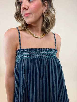 Olivia Striped Mini Dress