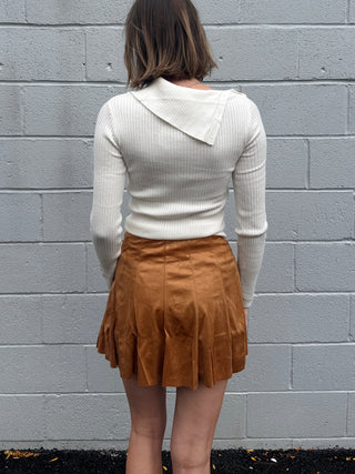 Zoey Suede Skort