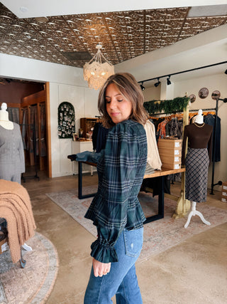 Junie Plaid Blouse