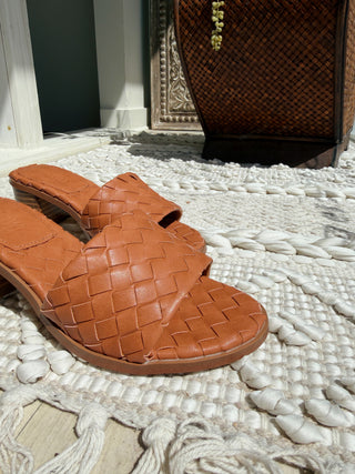 Riley Woven Heel Sandal