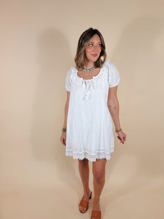 Bailey Eyelet Babydoll Dress