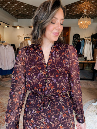 Lena Floral Shirt Dress