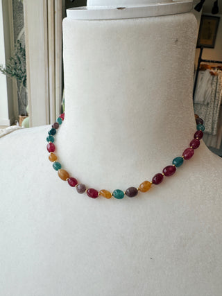 Gem Tone Beaded Necklace