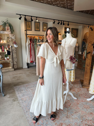 Selah Gauze Midi Dress