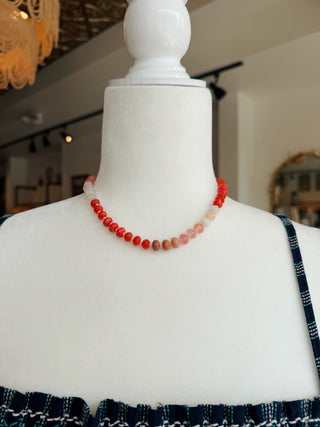 Natural Stone Beaded Necklace