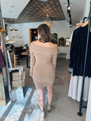 Khalia Off the Shoulder Sweater Dress