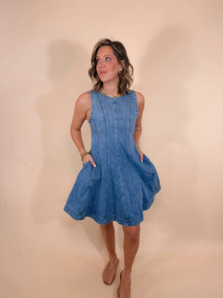 Juliana Denim Mini Dress