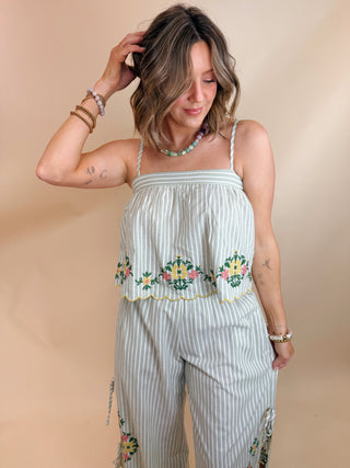 Clementine Floral Embroidered Top