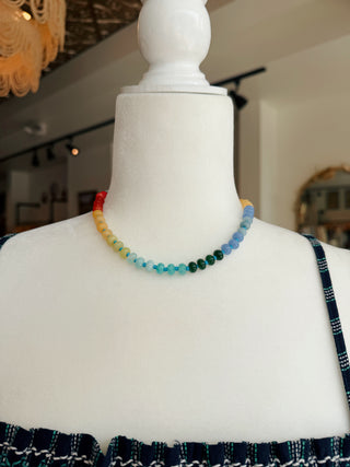 Natural Stone Beaded Necklace