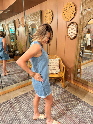 Aurelia Denim Romper