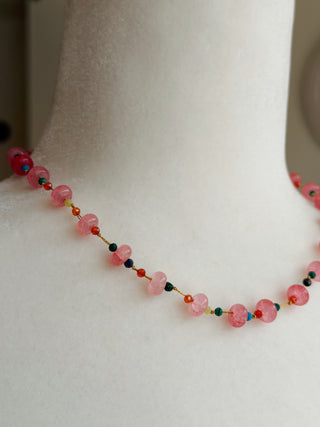 Quartz Beaded Necklace